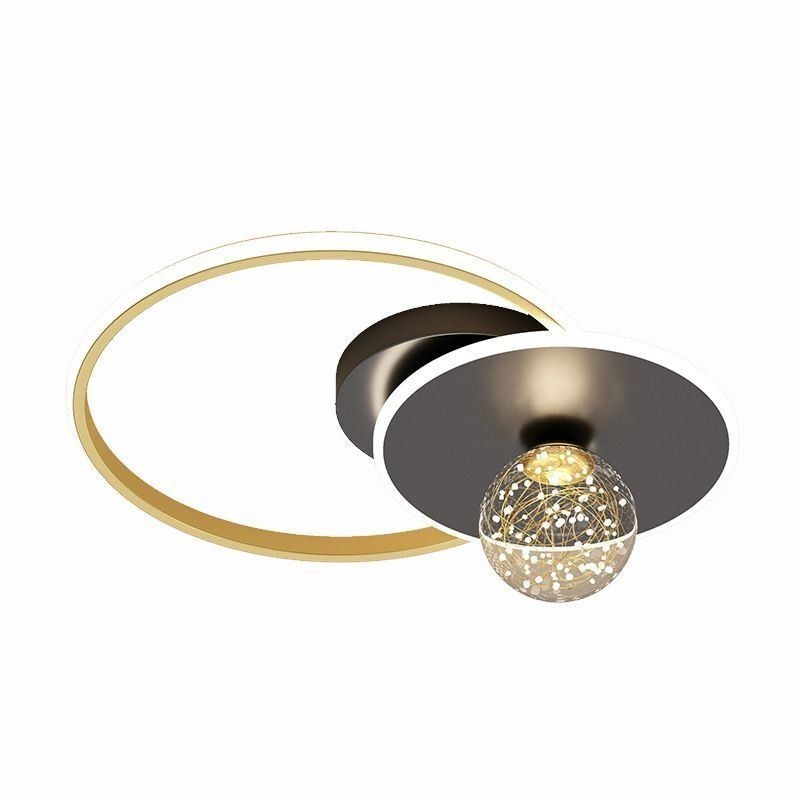 Plafoniera a filo moderna minimalista 3 luci LED con lampadina inclusa
