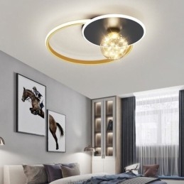 Plafoniera a filo moderna minimalista 3 luci LED con lampadina inclusa