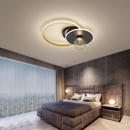Plafoniera a filo moderna minimalista 3 luci LED con lampadina inclusa
