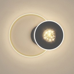 Plafoniera a filo moderna minimalista 3 luci LED con lampadina inclusa