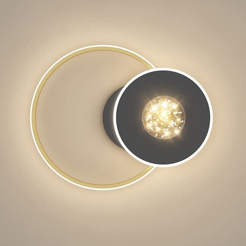 Plafoniera a filo moderna minimalista 3 luci LED con lampadina inclusa