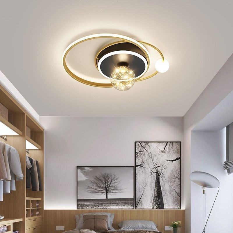 Plafoniera LED da soffitto a filo moderna 4 luci 32W/40W