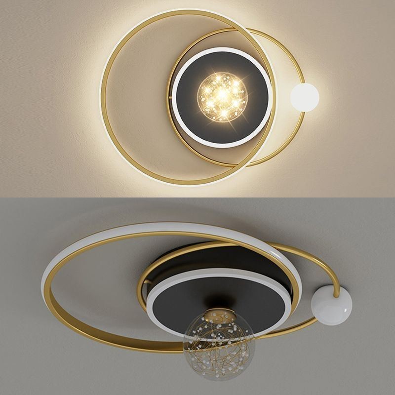 Plafoniera LED da soffitto a filo moderna 4 luci 32W/40W