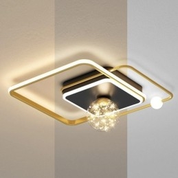 Plafoniera LED moderna a filo 4 luci 36W/46W 40x40x19 cm / 50x50x19 cm