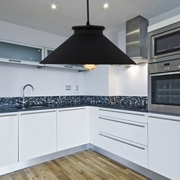 Lampadario mini moderno contemporaneo in metallo nero