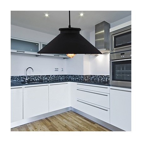 Lampadario mini moderno contemporaneo in metallo nero