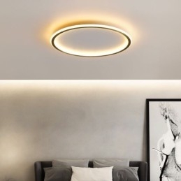 Plafoniera LED rotonda a filo tricolore dimmerabile
