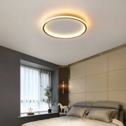 Plafoniera LED rotonda a filo tricolore dimmerabile