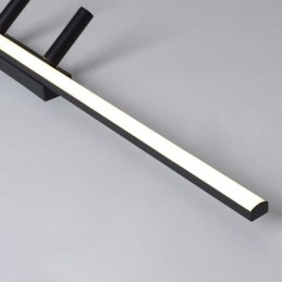 Plafoniera a filo lineare in acrilico con 3 luci