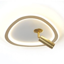 Plafoniera LED a filo triangolare in acrilico