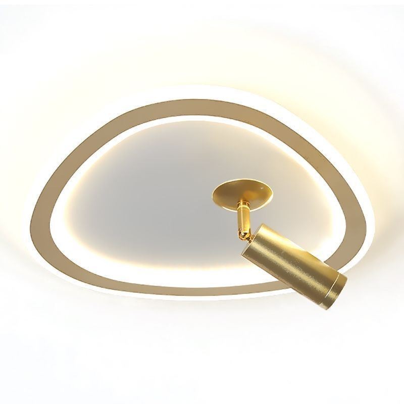 Plafoniera LED a filo triangolare in acrilico