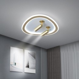 Plafoniera LED a filo triangolare in acrilico