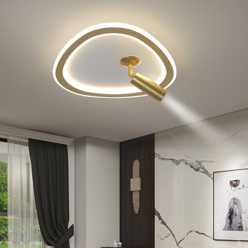 Plafoniera LED a filo triangolare in acrilico