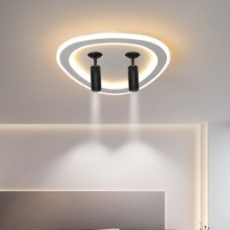 Plafoniera LED a filo triangolare in acrilico