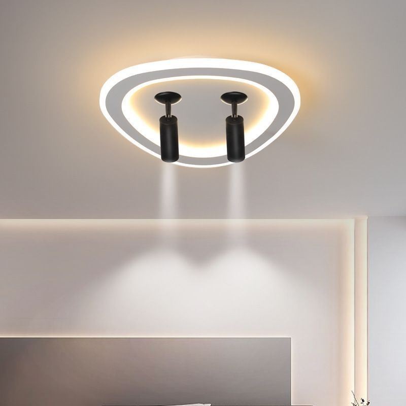 Plafoniera LED a filo triangolare in acrilico