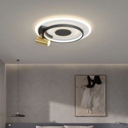 Plafoniera geometrica a LED in acrilico da montaggio a filo