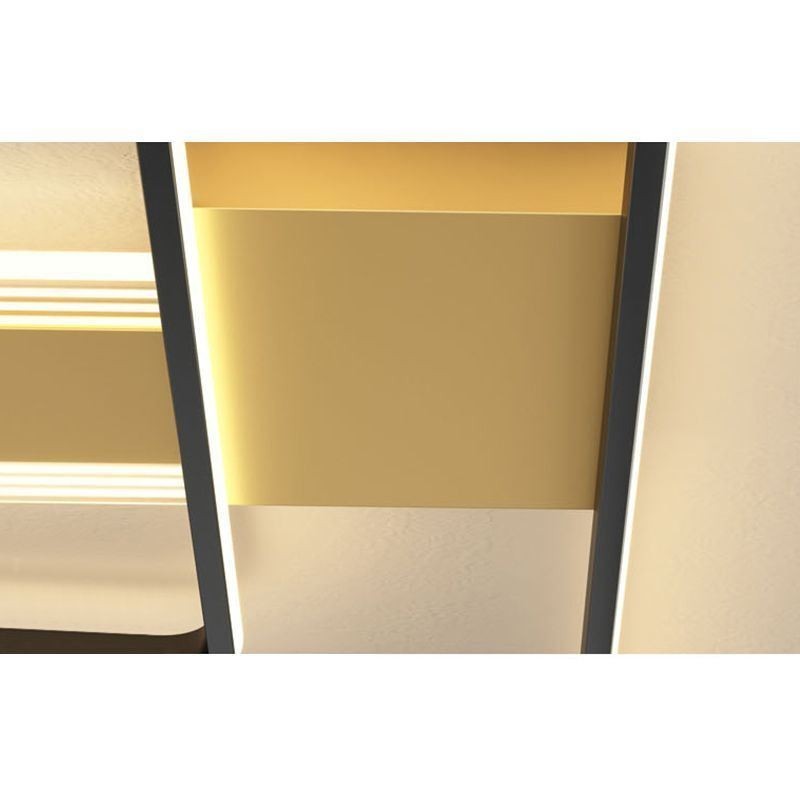 Plafoniera geometrica a LED in acrilico da montaggio a filo