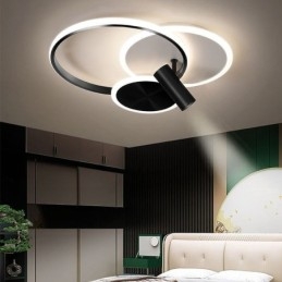 Plafoniera a filo creativa in acrilico con 4 luci LED