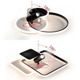 Plafoniera a filo creativa in acrilico con 4 luci LED
