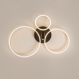 Plafoniera LED ad anello Halo oro spazzolato
