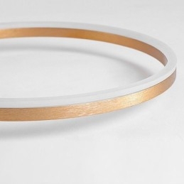 Plafoniera LED ad anello Halo oro spazzolato