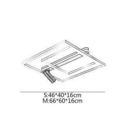 Plafoniera LED a filo minimalista in acrilico