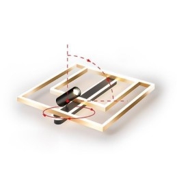 Plafoniera LED a filo minimalista in acrilico