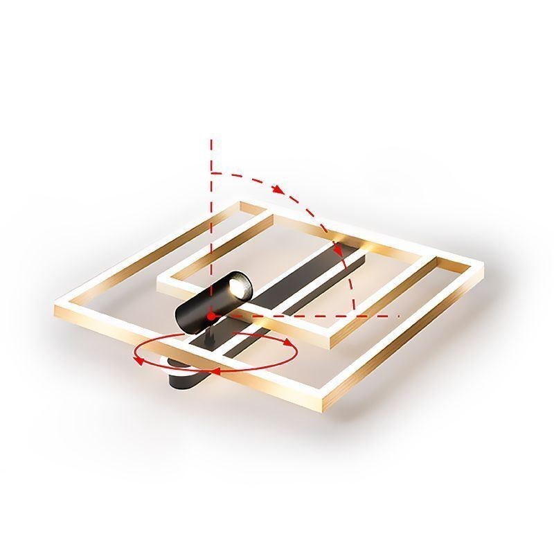Plafoniera LED a filo minimalista in acrilico