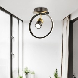 Plafoniera LED a filo in acrilico minimalista