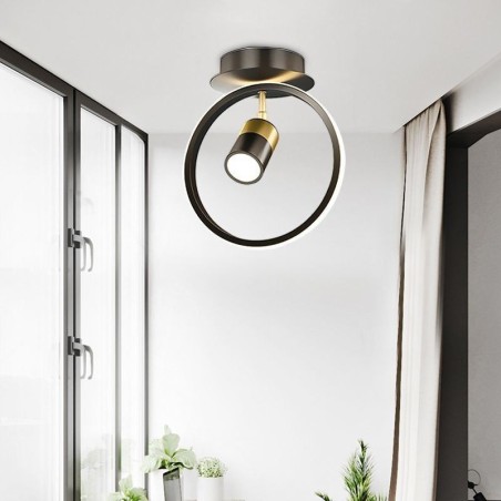 Plafoniera LED a filo in acrilico minimalista