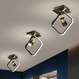 Plafoniera LED a filo in acrilico minimalista