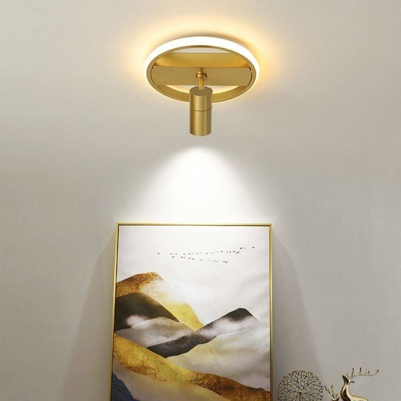 Plafoniera LED a filo in acrilico minimalista
