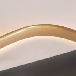 Plafoniera a cuore oro spazzolato a filo LED