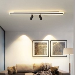 Plafoniera LED lineare da soffitto a filo in acrilico, 3 luci