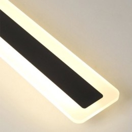 Plafoniera LED lineare da soffitto a filo in acrilico, 3 luci