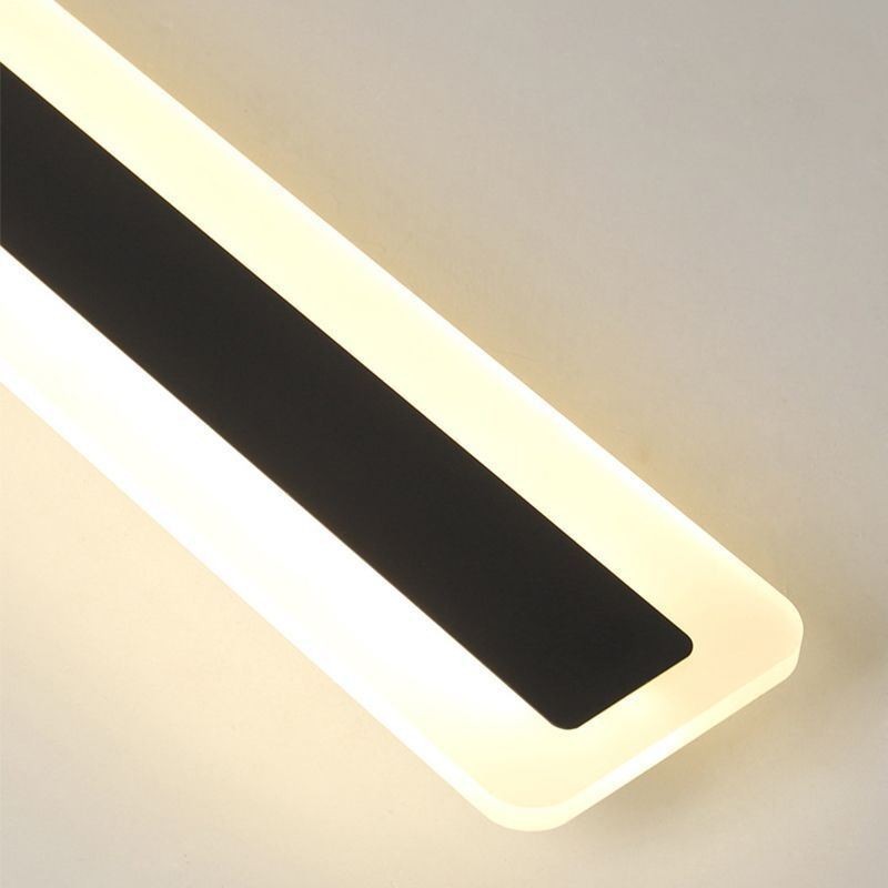 Plafoniera LED lineare da soffitto a filo in acrilico, 3 luci