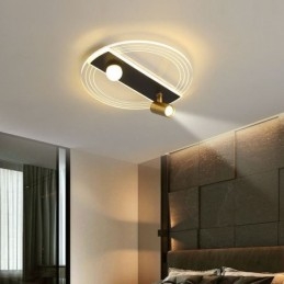 Plafoniera LED a filo con 3 faretti in acrilico