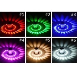 Applique da parete LED moderna in alluminio 5,5 x 7 cm 240 lm