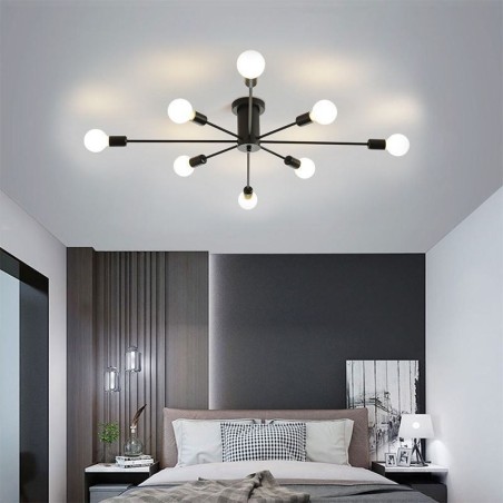 Plafoniera decorativa Magic Bean a montaggio a filo 8 luci E26/E27 87 x 20 cm