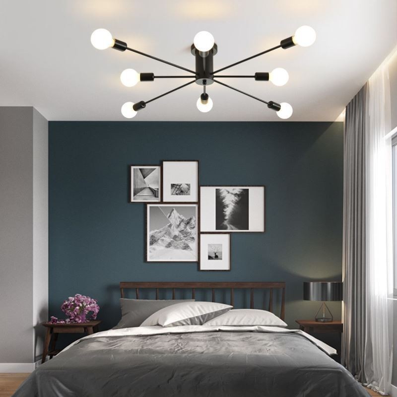 Plafoniera decorativa Magic Bean a montaggio a filo 8 luci E26/E27 87 x 20 cm