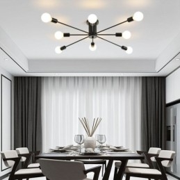 Plafoniera decorativa Magic Bean a montaggio a filo 8 luci E26/E27 87 x 20 cm