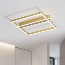 Plafoniera a filo quadrata in acrilico LED 50W dimmerabile 3000-6000K 50x50x8 cm