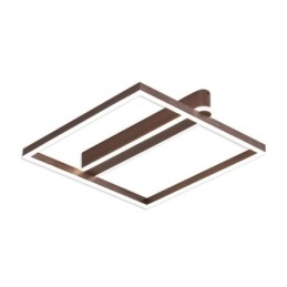 Plafoniera a filo quadrata in acrilico LED 50W dimmerabile 3000-6000K 50x50x8 cm