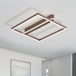 Plafoniera a filo quadrata in acrilico LED 50W dimmerabile 3000-6000K 50x50x8 cm