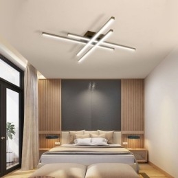 Plafoniera LED lineare a filo in acrilico