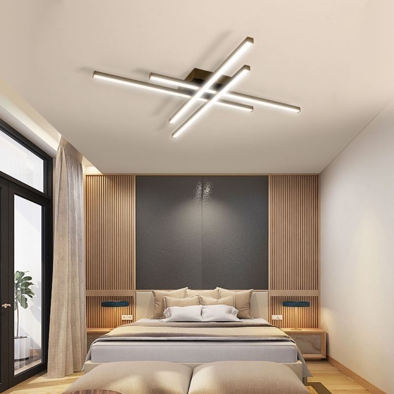 Plafoniera LED lineare a filo in acrilico