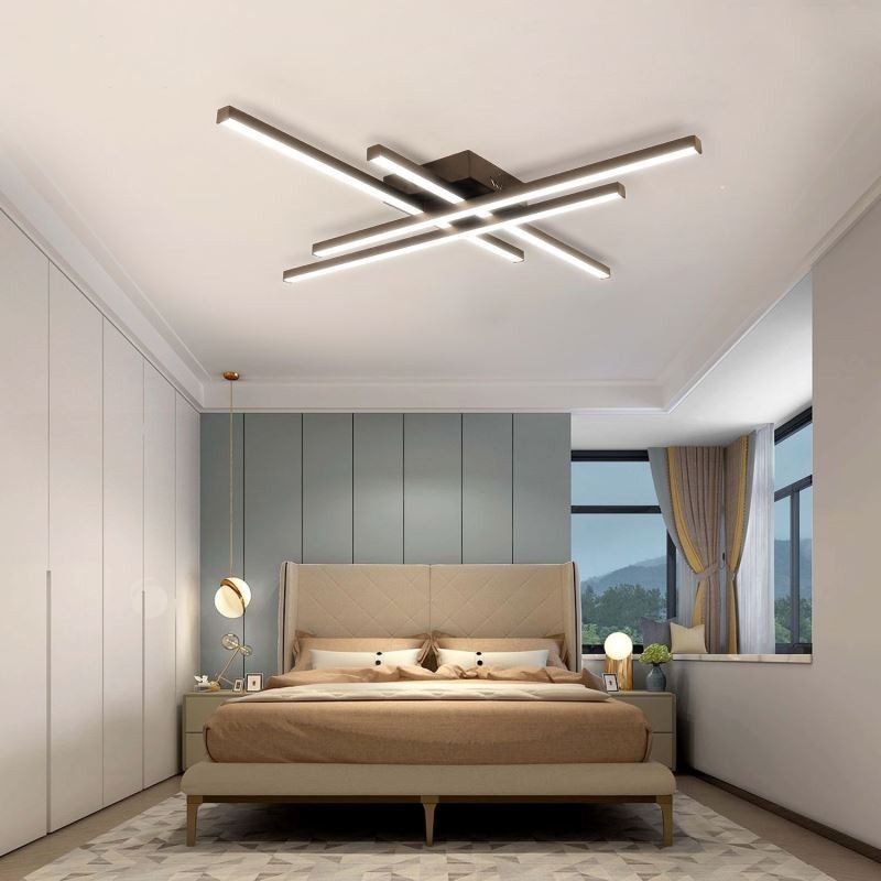 Plafoniera LED lineare a filo in acrilico