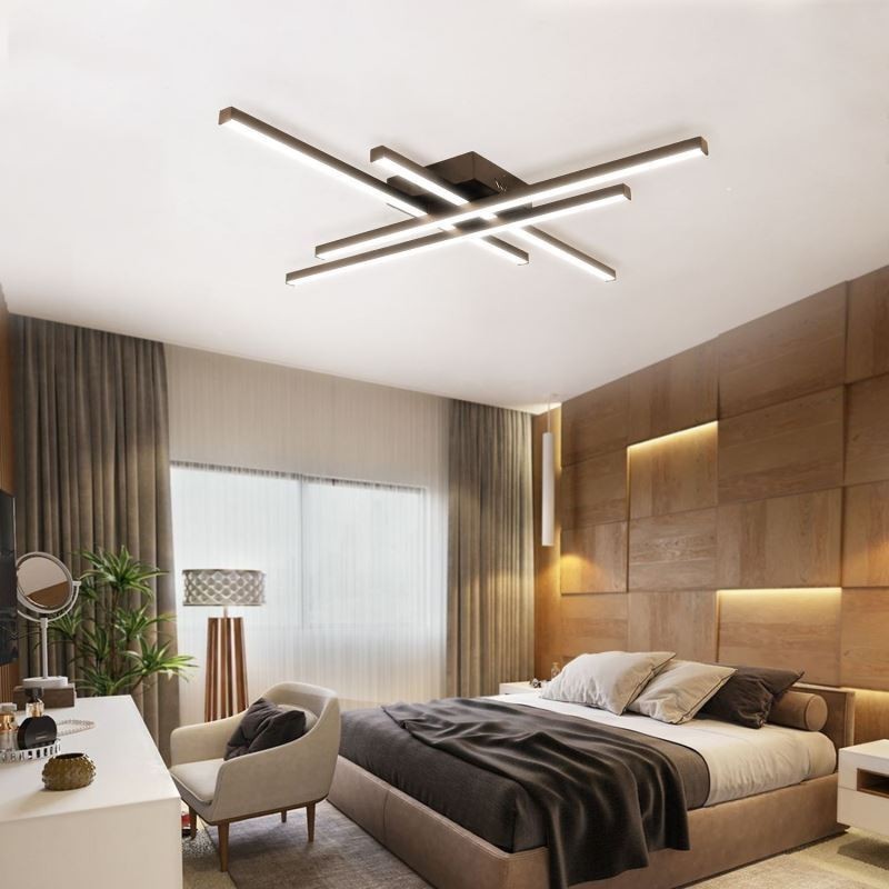 Plafoniera LED lineare a filo in acrilico