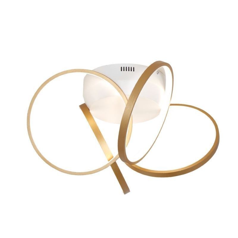 Plafoniera LED a filo Halo con anello in acrilico