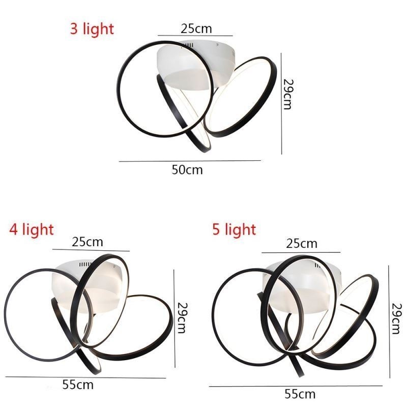 Plafoniera LED a filo Halo con anello in acrilico